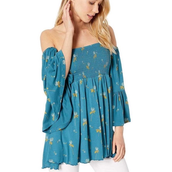 Free People NWOT Lana Off-the-Shoulder Tunic - Picture 4 of 13